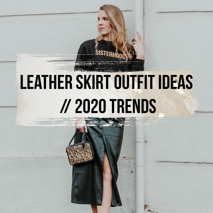 Leather skirt outfit ideas