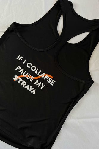 Pause My Strava black vest