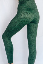 Load image into Gallery viewer, High waisted green dapple leggings by Mama Life London