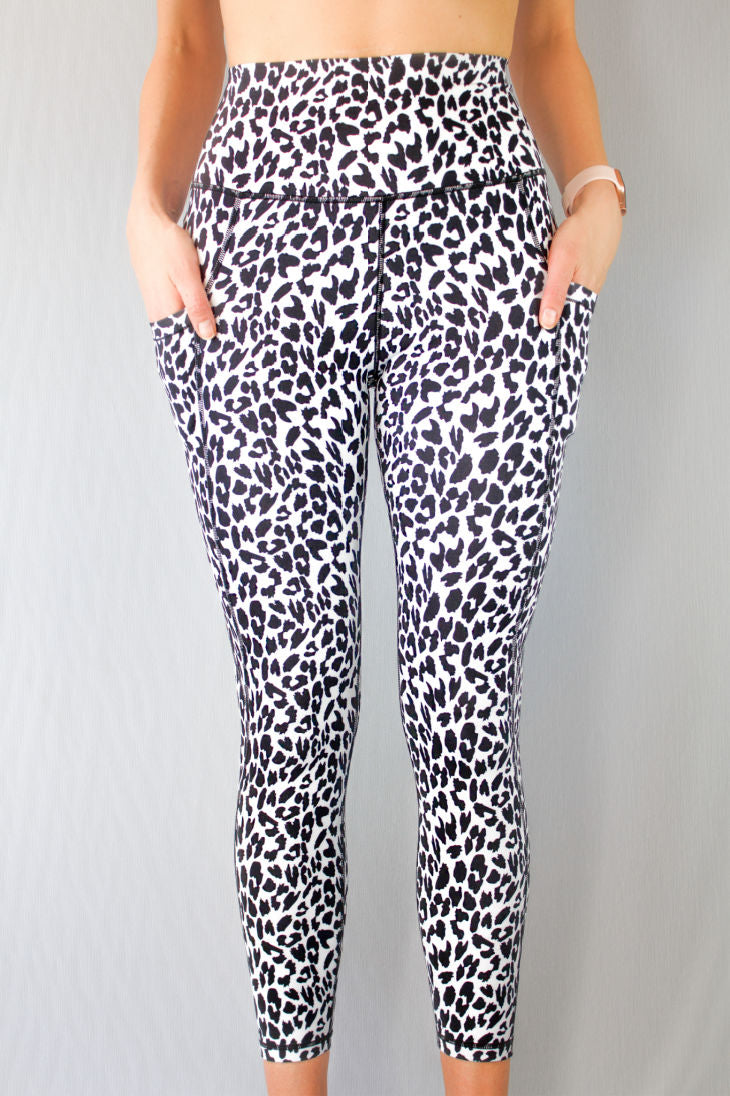 White leopard leggings – Beth Campagna Fitness